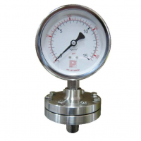 Diaphragm sealed pressure gauge